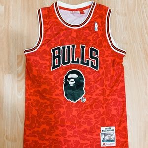 Mitchell & Ness x Bape Bulls Jersey